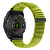 Tech-Protect NylonLoop THP6106 pulksteņa siksniņa Garmin Fenix 5X / 5X Plus / 6X / 6X Pro / 7X / 8 / 8 Pro / 9 / 9 Pro (51 mm), electric lime