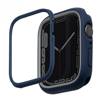 UNIQ Moduo Apple Watch 4/5/6/7/8/9/SE 44/45 mm maciņš, zili pelēks
