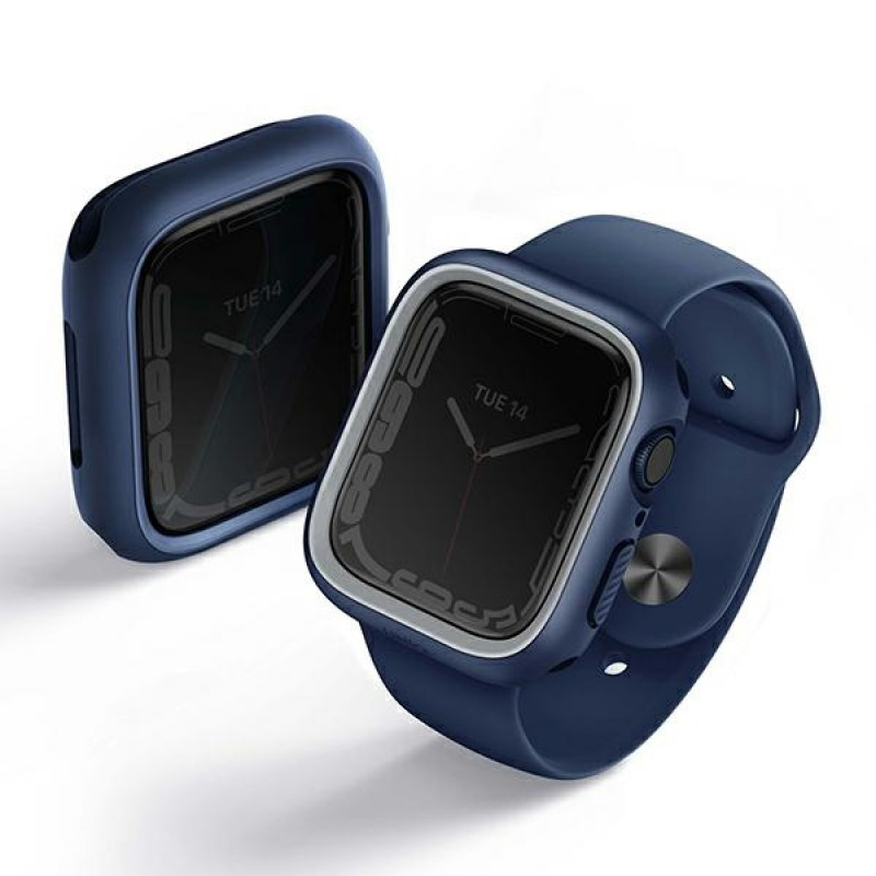 UNIQ Moduo Apple Watch 4/5/6/7/8/9/SE 44/45 mm maciņš, zili pelēks