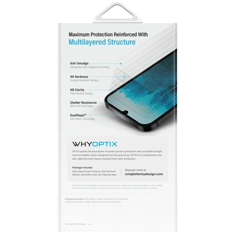 UNIQ Optix Privacy rūdītā stikla ekrāna aizsargplēve Samsung Galaxy Z Flip7