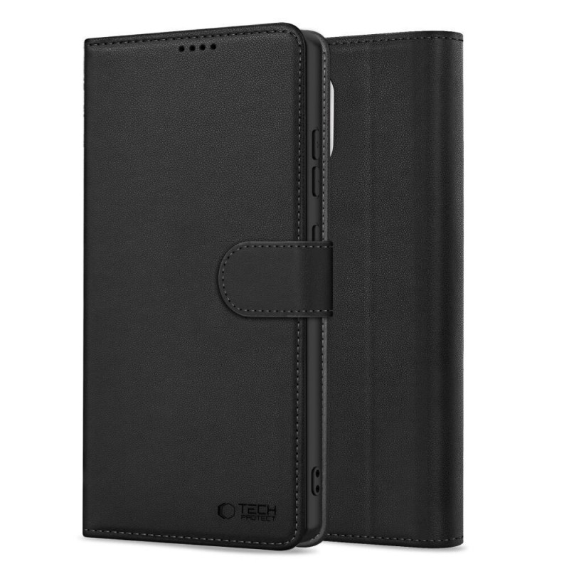 Tech-Protect Wallet maciņa tipa vāciņš Samsung Galaxy S26 Ultra, melns