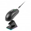 Mars Gaming MMW-ELITE bezvadu spēļu pele, 20000 DPI, Bluetooth 5.4, 2.4 GHz, melna