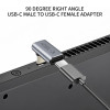 Tech-Protect UltraBoost AA02 USB-C leņķa adapteris, pelēks