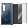 Supcase UB Aero MagSafe korpuss Samsung Galaxy Z Fold 8 Ultra ar rūdīto stiklu un privātuma stiklu, Aramid Blue