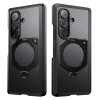 Supcase UB Aero MagSafe maciņš Samsung Galaxy Z Fold 8 Ultra ar rūdīto stiklu un privātuma stiklu, Aramid Black