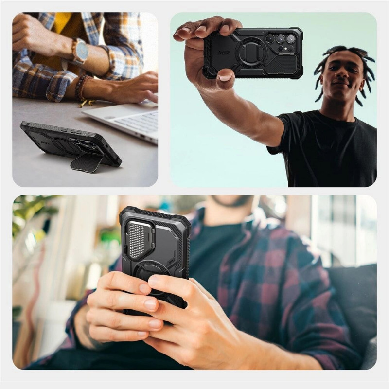 Supcase IBLSN ArmorBox Mag MagSafe vāciņš Samsung Galaxy S25 Ultra, melns