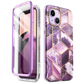 Supcase Cosmo Case Apple iPhone 14 Plus / 15 Plus, Marble Purple