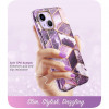 Supcase Cosmo Case Apple iPhone 14 Plus / 15 Plus, Marble Purple