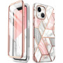 Supcase Cosmo Case Apple iPhone 14 Plus / 15 Plus, Pink Marble