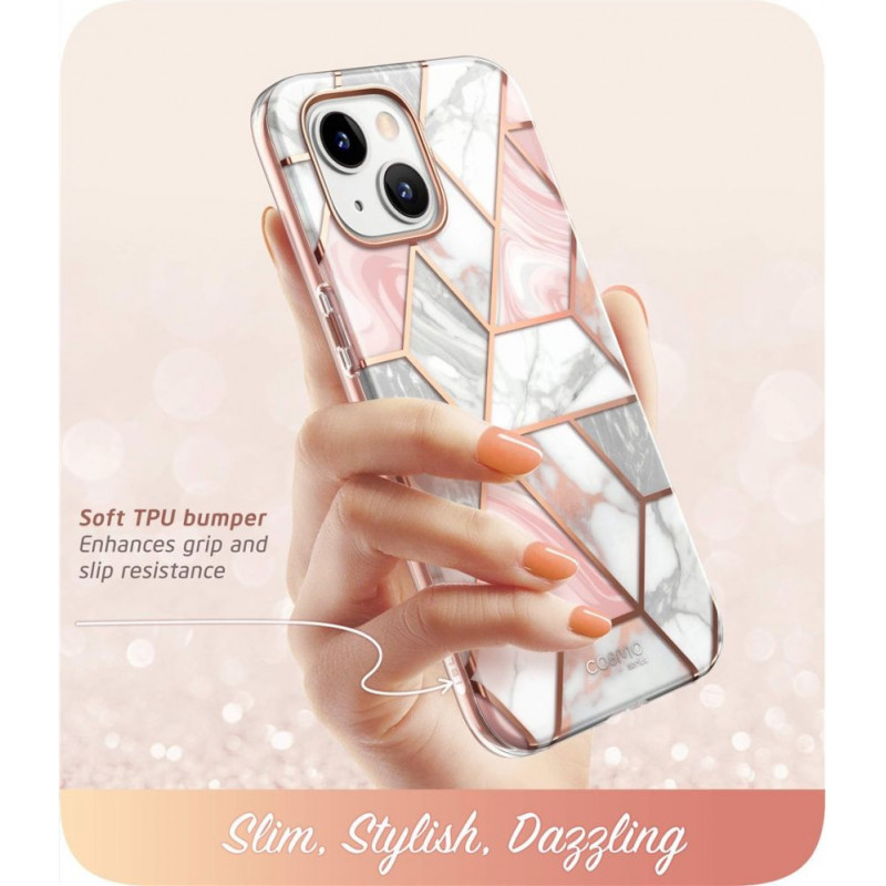 Supcase Cosmo Case Apple iPhone 14 Plus / 15 Plus, Pink Marble