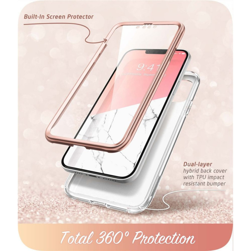 Supcase Cosmo Case Apple iPhone 14 Plus / 15 Plus, Pink Marble
