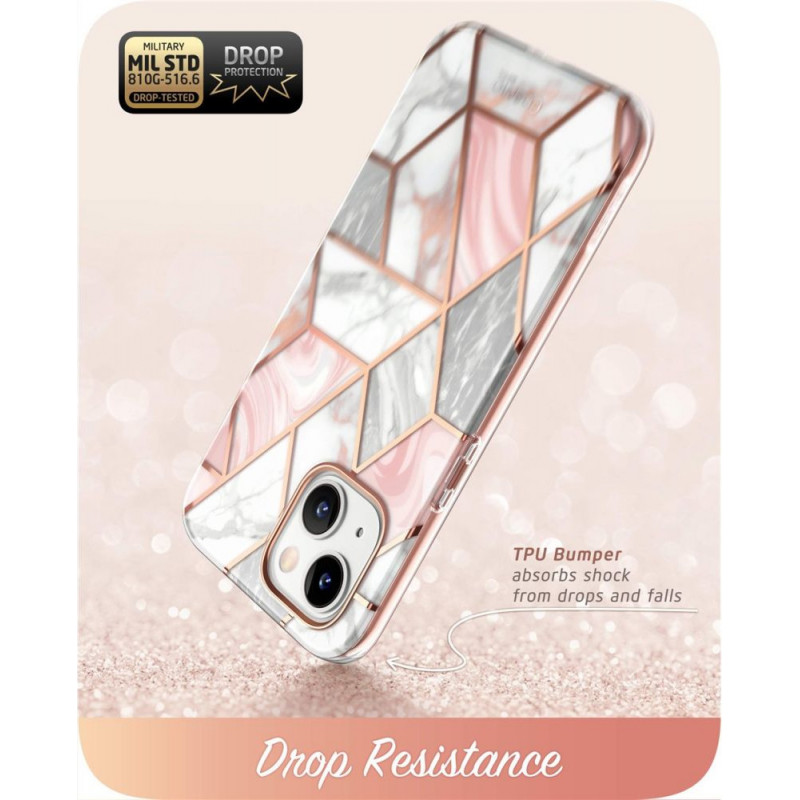 Supcase Cosmo Case Apple iPhone 14 Plus / 15 Plus, Pink Marble