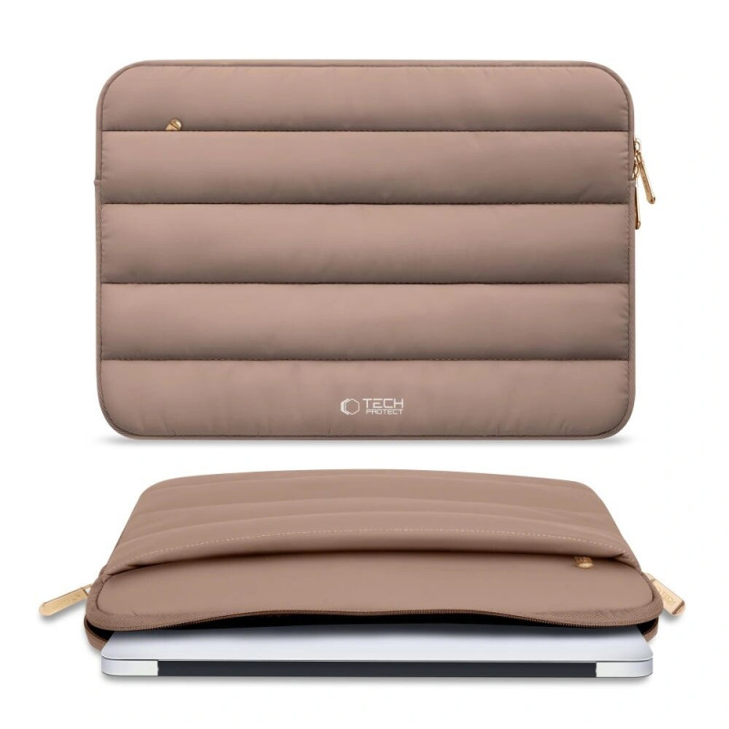 Tech-Protect Fluffy portatīvā datora maciņš 15-16", Walnut (Brown)
