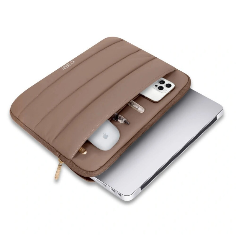 Tech-Protect Fluffy portatīvā datora maciņš 15-16", Walnut (Brown)