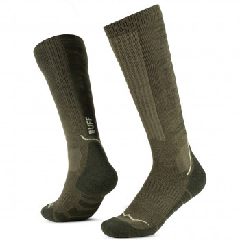 Buff Merino HW Over The Calf Socks HWO2 Olive Green L zeķes