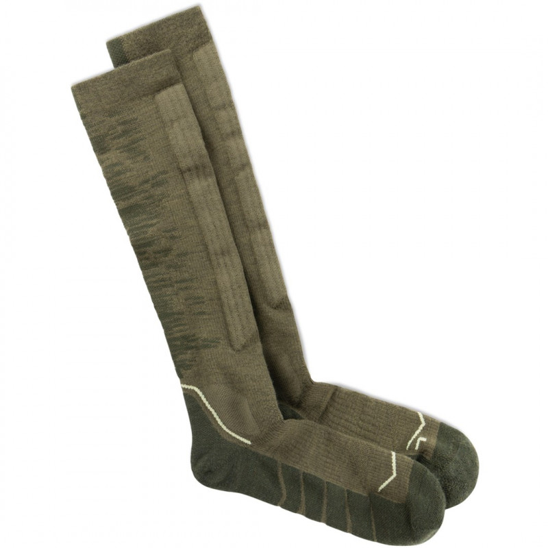 Buff Merino HW Over The Calf Socks HWO2 Olive Green L zeķes