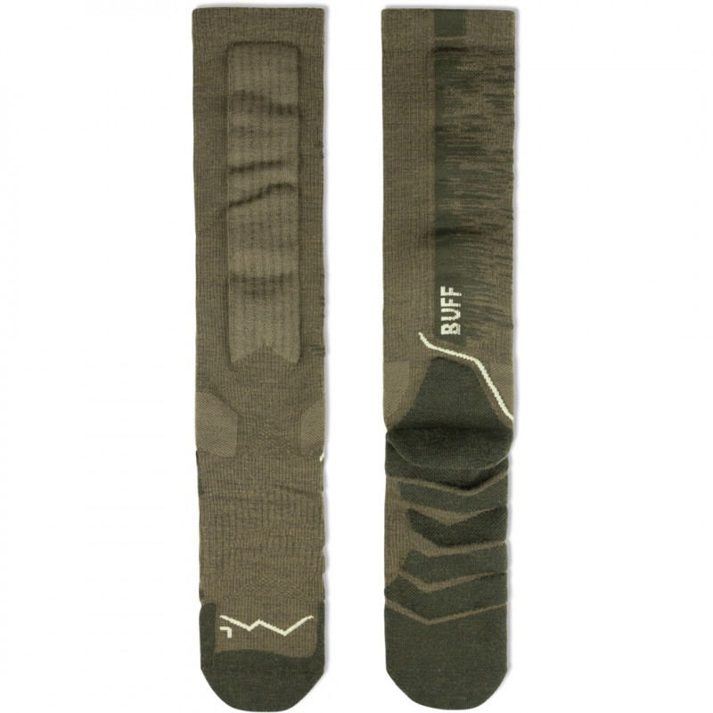 Buff Merino HW Over The Calf Socks HWO2 Olive Green L zeķes
