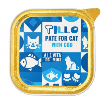 Tillo pate ar mencu mitrā kaķu barība, 100 g