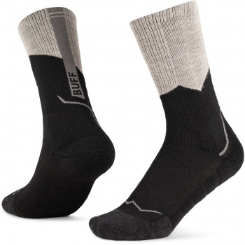 Buff Merino MW Crew zeķes MWC1, melnā krāsā, L