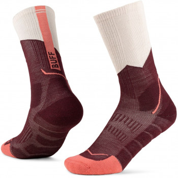 Buff Merino MW Crew Socks MWC1 zeķes, Wine, L