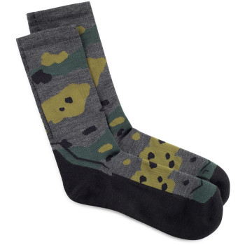 Buff Merino Lightweight Crew Sock LWC2 zeķes, pelēkā krāsā, L