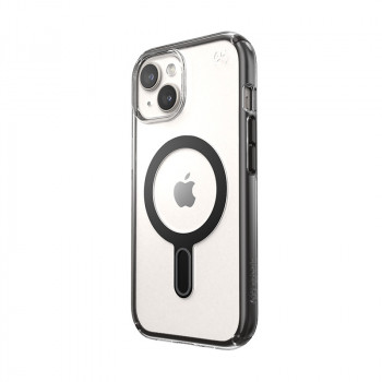 Speck Presidio Perfect-Clear ClickLock & MagSafe SPK526 vāciņš Apple iPhone 15 / 14 / 13, Clear / Frosted Black / Slate Grey