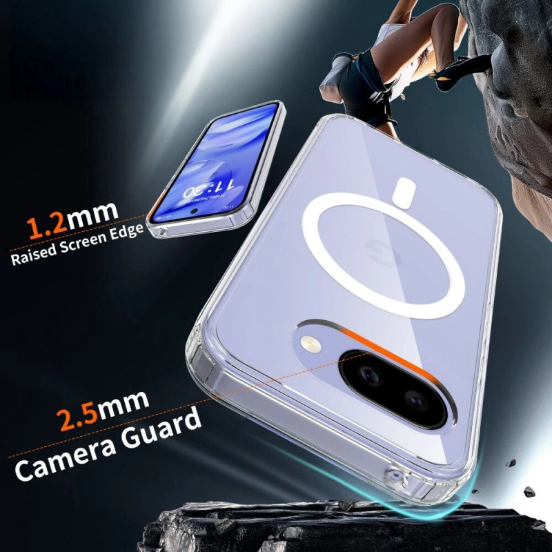 Tech-Protect FlexAir Hybrid MagSafe apvalks Google Pixel 10a, caurspīdīgs