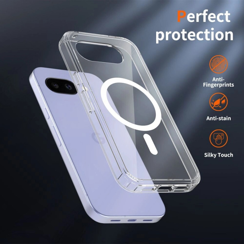 Tech-Protect FlexAir Hybrid MagSafe apvalks Google Pixel 10a, caurspīdīgs