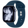 Tech-Protect Silicone Tech-Protect siksniņa Apple Watch 8 / 9 / 10 / 11 / 12 / SE / Ultra 44/45/46/49 mm, Navy Blue