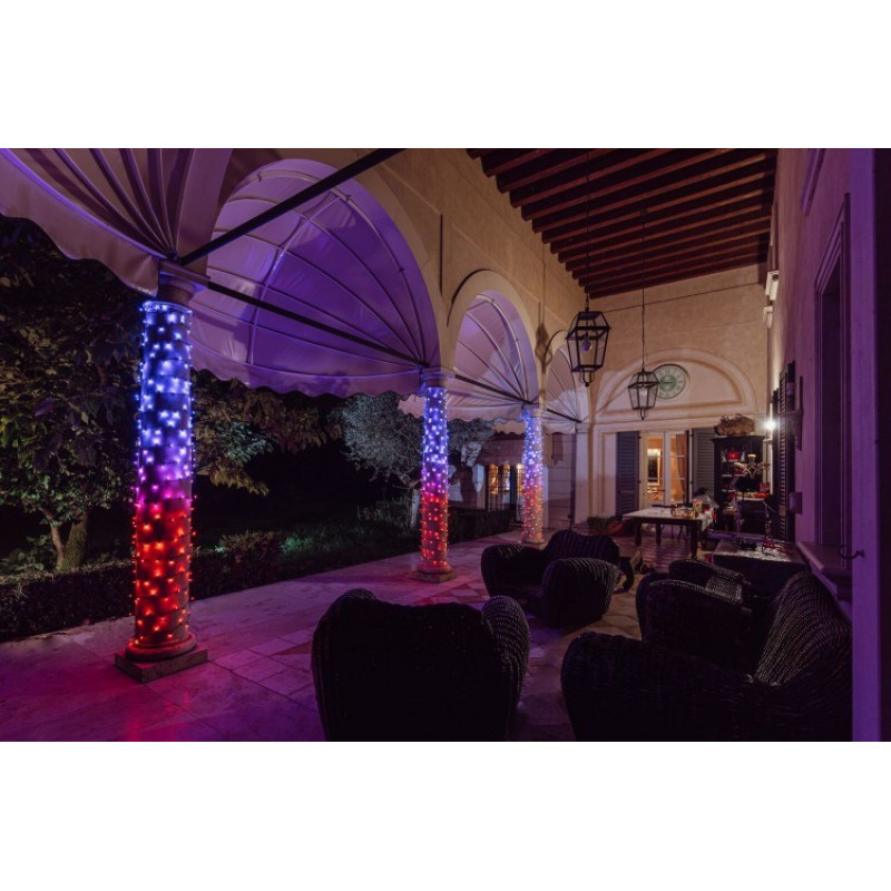 Twinkly Strings 250 LED virtenes TWS250SPP-TEU, 5 mm RGBW, caurspīdīgas