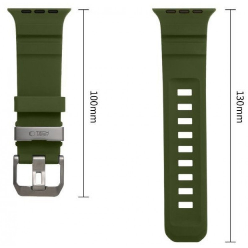 Tech-Protect Motion Apple Watch 8 / 9 / 10 / 11 / 12 / SE / Ultra 44/45/46/49 mm siksniņa, Tactical Green
