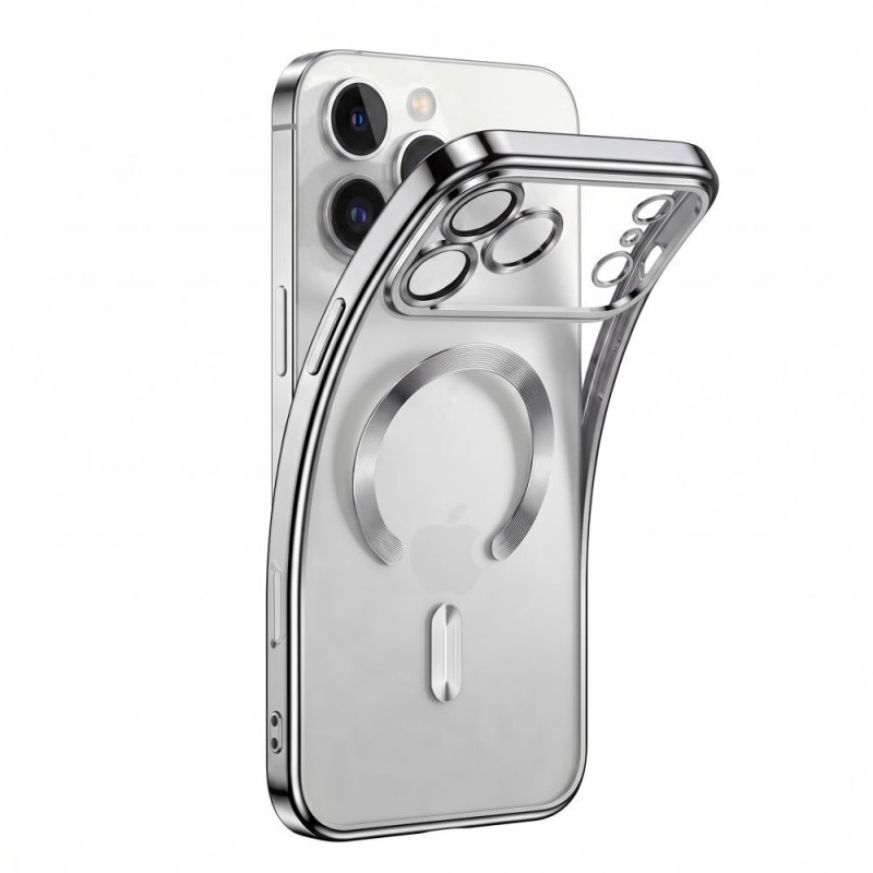 Tech-Protect Magflex MagSafe vāciņš Apple iPhone 17 Pro / 18 Pro, spīdīgi sudraba