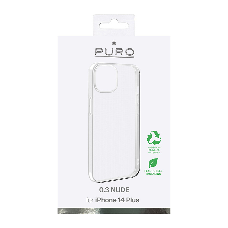 Puro 0.3 Nude apvalks Apple iPhone 14 Plus / 15 Plus, caurspīdīgs