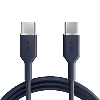 Puro Icon 60W USB-C uz USB-C kabelis, 1,5 m, tumši zils