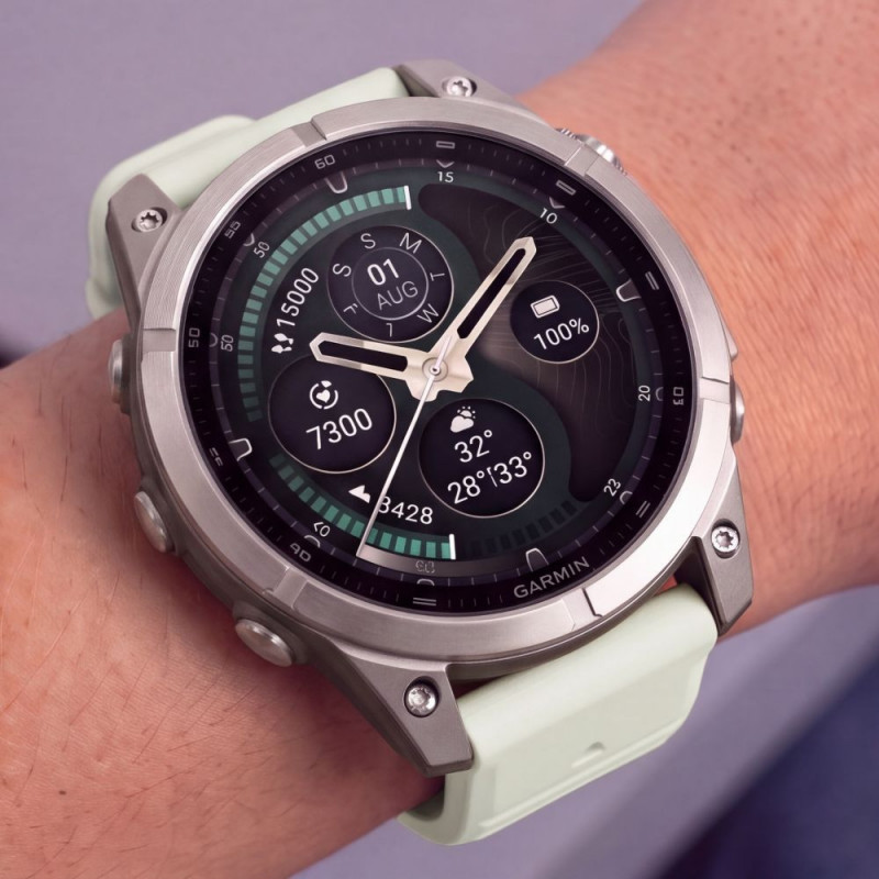 Tech-Protect silikona pulksteņa siksna Garmin Fenix 5 / 6 / 6 Pro / 7 / 8 / 8 Pro / E / 9 / 9 Pro 47 mm, Stone Grey