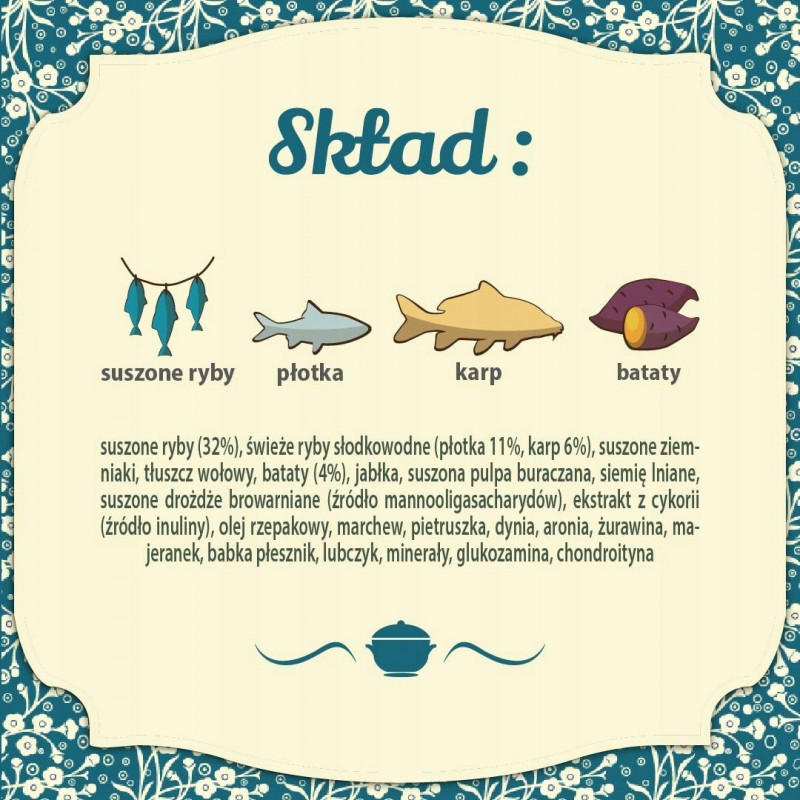FOLK Delicate Meal for Puppies with Freshwater Fish Mini sausā barība kucēniem, 10 kg