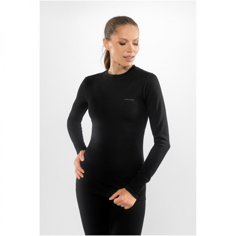 Viking Meriboo Lady Set Merino sieviešu apakšslāņa komplekts, melns, L