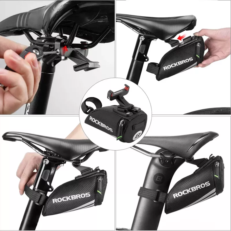 Rockbros C28 velosipēda seglu soma, melna