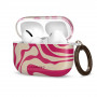 Tech-Protect Lamano futrālis Apple AirPods Pro 3 ar karabīni, Flamingo Bloom (rozā un bēšs)