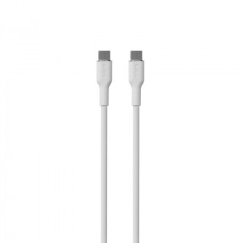 Puro ICON Soft USB-C uz USB-C kabelis PUR671, 1,5 m, balts