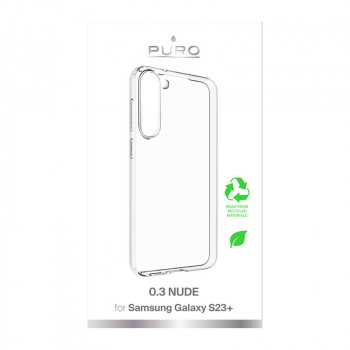 Puro 0.3 Nude vāciņš Samsung Galaxy S23+ — caurspīdīgs