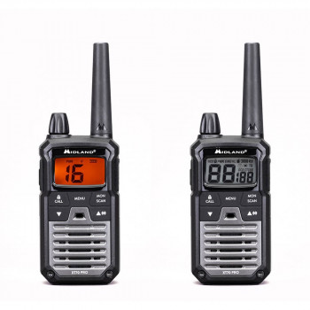 Midland XT70 Pro Duo rācija, melna