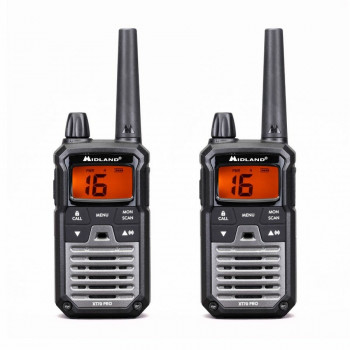 Midland XT70 Pro Duo rācija, melna