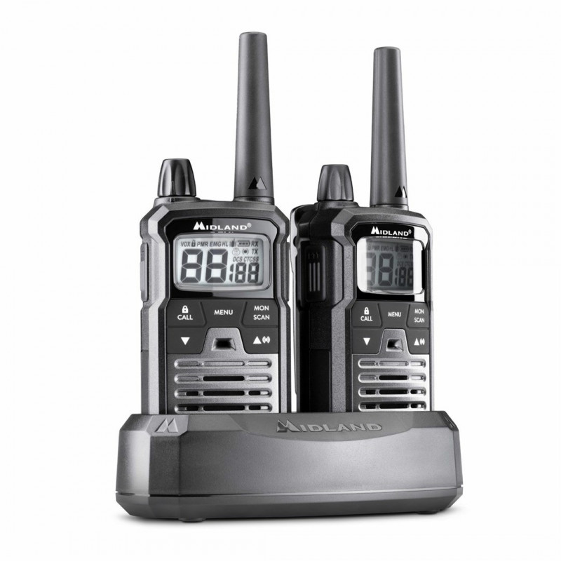 Midland XT70 Pro Duo rācija, melna