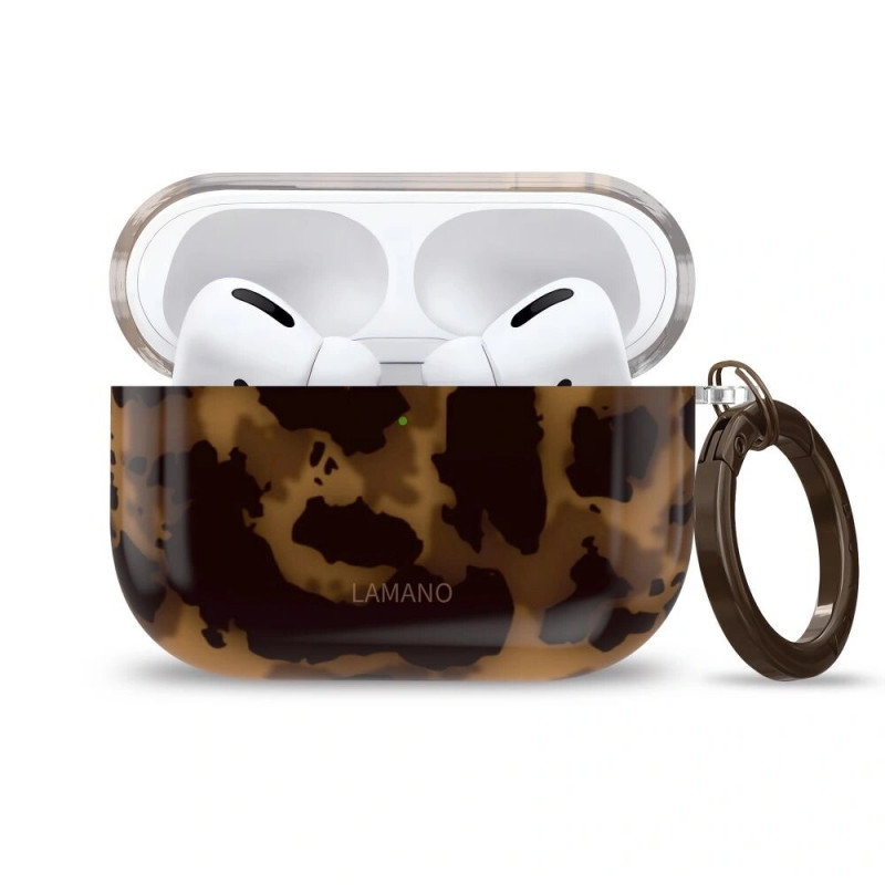 Tech-Protect Lamano futrālis Apple AirPods Pro 3, melns un brūns