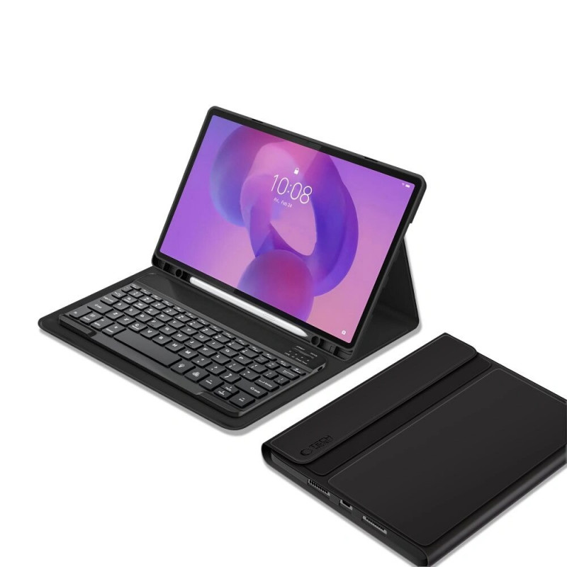Tech-Protect SmartCase Pen + Keyboard Lenovo Idea Tab Plus 12.1 (TB-361) melna