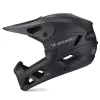 Wozinsky HT-58L pilna sejas velosipēda ķivere ar noņemamu vizieri, 60-62 cm, melna