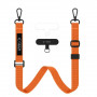 Tech-Protect C6S Rope Crossbody telefona siksnītis, Cosmic Orange
