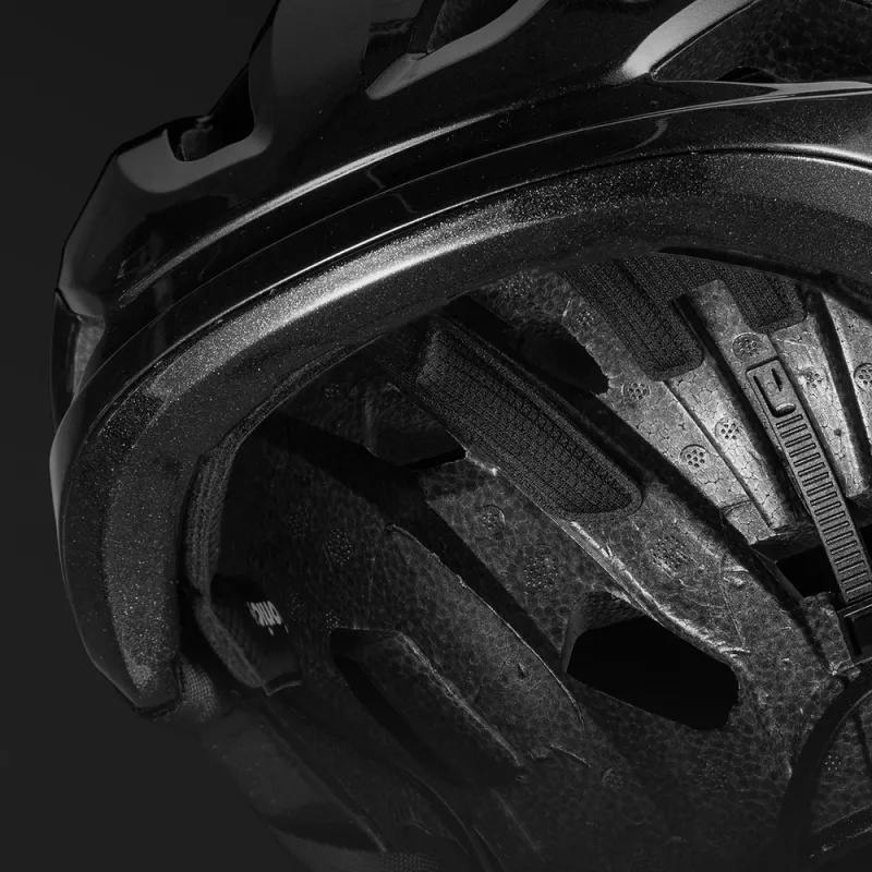 Rockbros LK-67 jauniešu velosipēda ķivere ar noņemamu vizieri, 54-58 cm, melna
