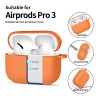 Tech-Protect Silicone Hook vāciņš Apple AirPods Pro 3, Cosmic Orange